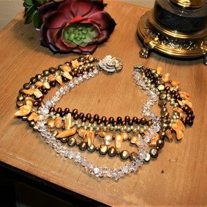Beautiful gemstone necklace